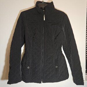 Esprit 100% Polyester, Black Quilted Women Jacket, Size S